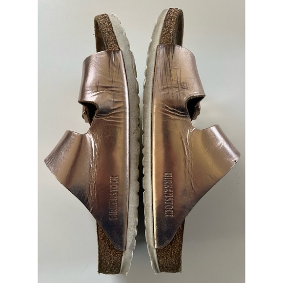 Birkenstock Arizona Metallic Leather Size 39 - Picture 12 of 16